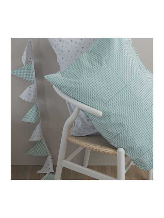 Palamaiki Kids Cotton Pillowcase Set 52x72cm Turquoise