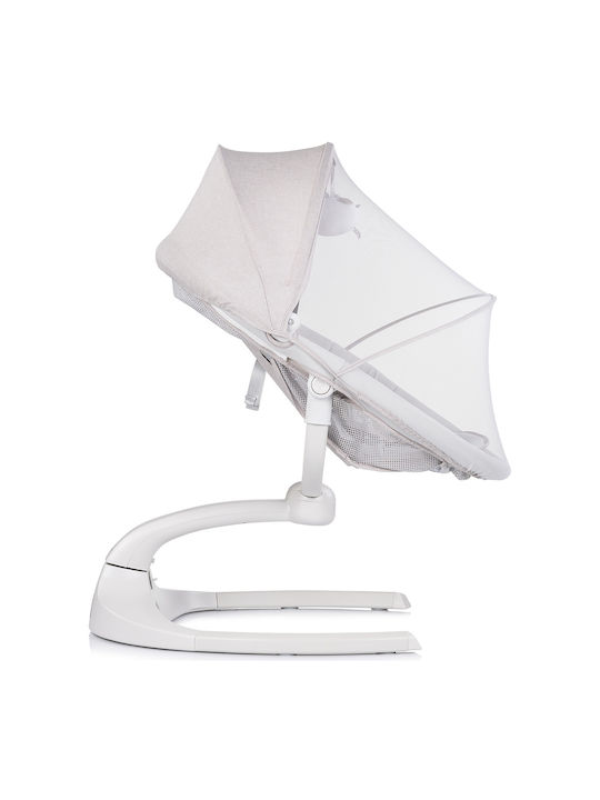 Chipolino Electric Relax pentru Bebeluși Leagăn cu Muzică Gri pentru Copil până la 9kg