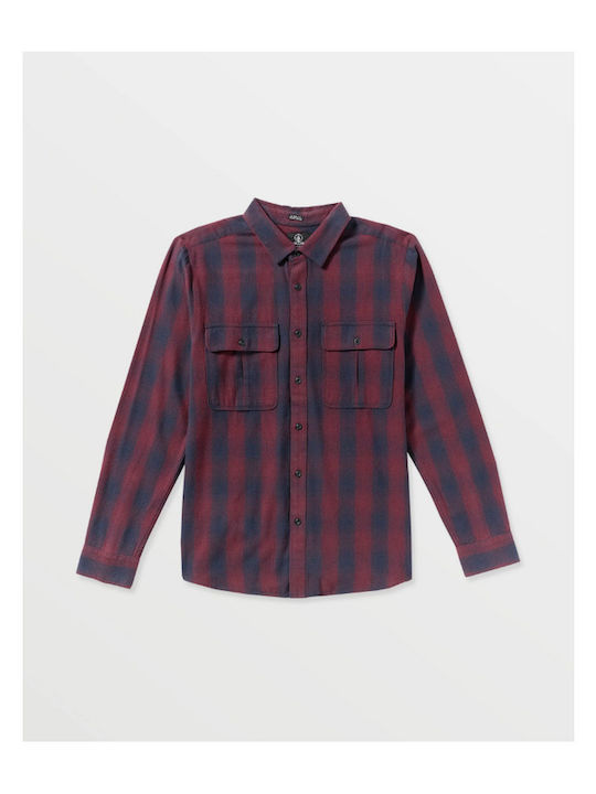 Shadowstone Langärmlig Flanell Hemd Geprüft Navy