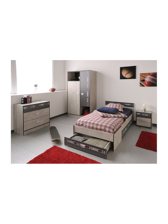 Lab Kinderschreibtisch aus Melamin Beige 108x56x114cm