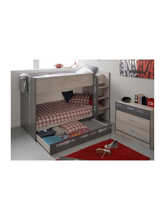 Lab Kinderschreibtisch aus Melamin Beige 108x56x114cm