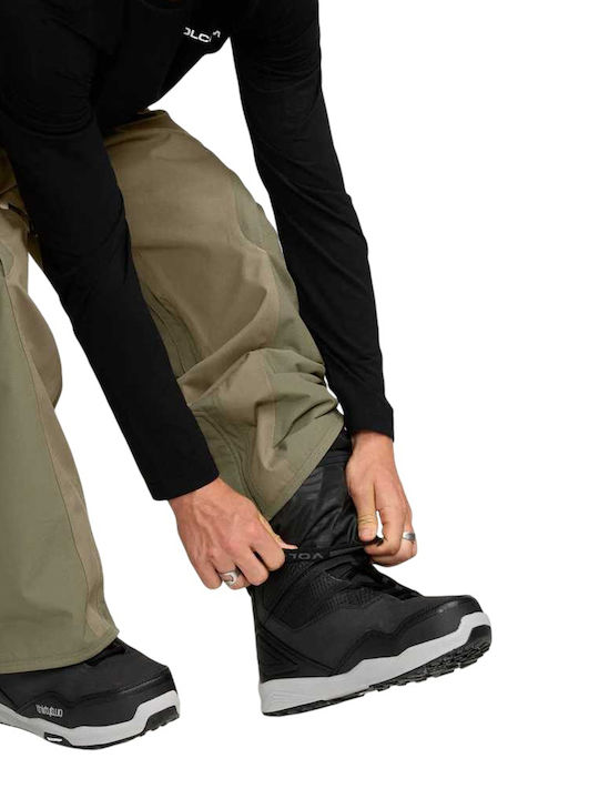 Volcom Kleveland G1352609-MIL Men's Trousers for Ski & Snowboard Green