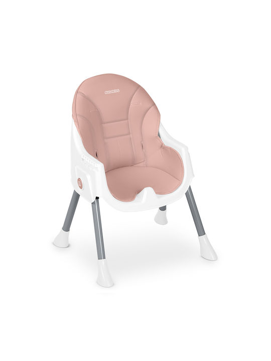 Ricokids Mani Baby Hochstuhl 3 in 1 Mit Höhenverstellbar Rosa