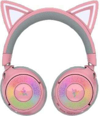 Razer Kraken Kitty V3 Pro Căști Gaming Wireless Over Ear cu Conectivitate Bluetooth USB Roz pentru PC