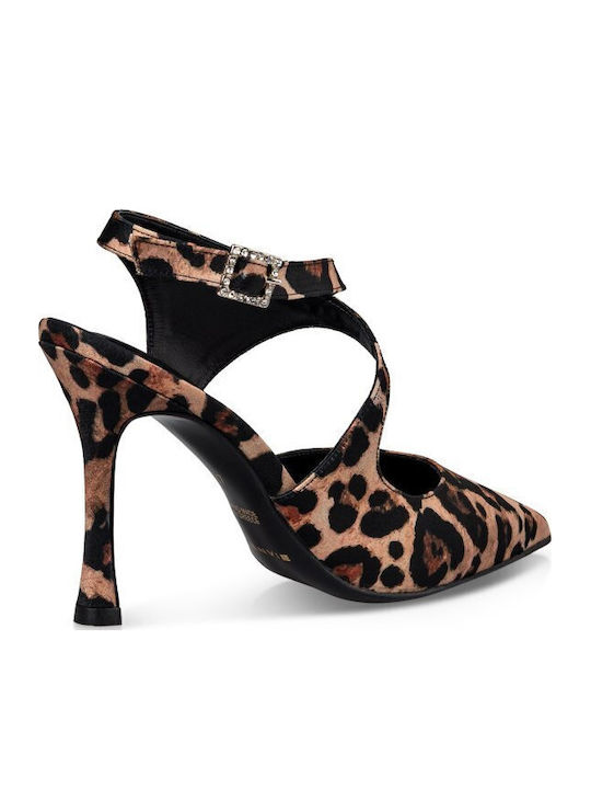 Pumps mit Stiletto-Absatz & Riemchen Mehrfarbig