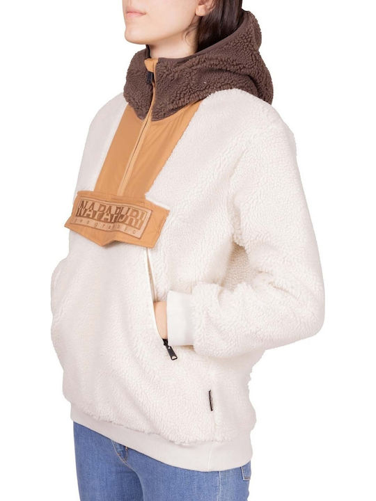 Μακρύ Γυναικείο Μπουφάν για Χειμώνα Off White