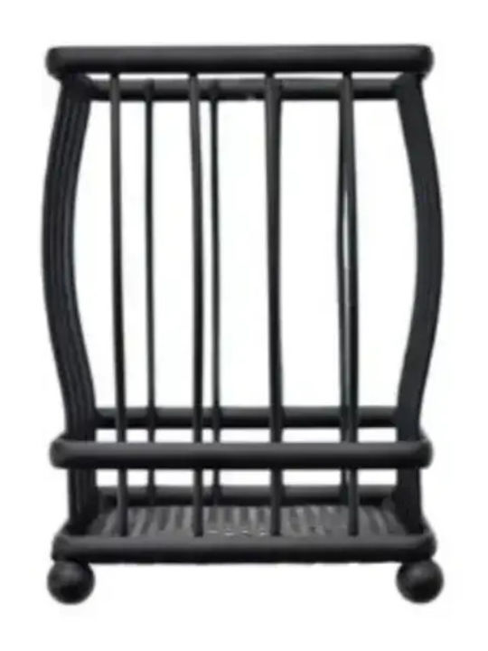 Tpster Suport De Scurgere Pentru Tacâmuri Metalic Negru 10x10x14cm