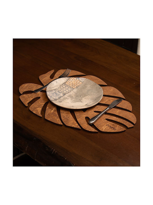 Hermia Wooden Placemats Brown 33x45cm 4pcs
