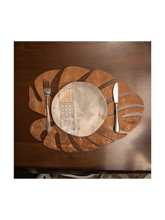 Hermia Wooden Placemats Brown 33x45cm 4pcs