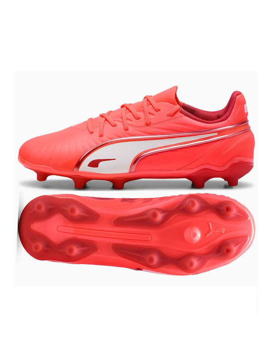 KING Match FG/AG Kids Soccer Cleats Molded Red