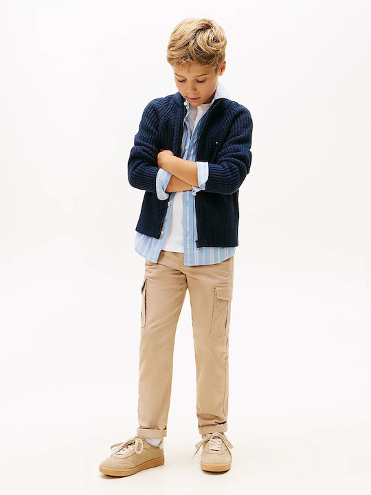 Kids Cardigan Cotton Dark Blue