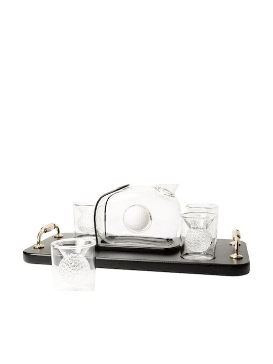 The Source Glass Decanter 20cm with Stopper & Glasses