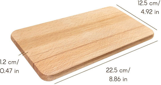 Creative Schneidebretter Hölzernes Beiges 22,5x12,5cm JAN-CH-DESKA-ZESTÜCK-10STÜCK-22,5x12,5