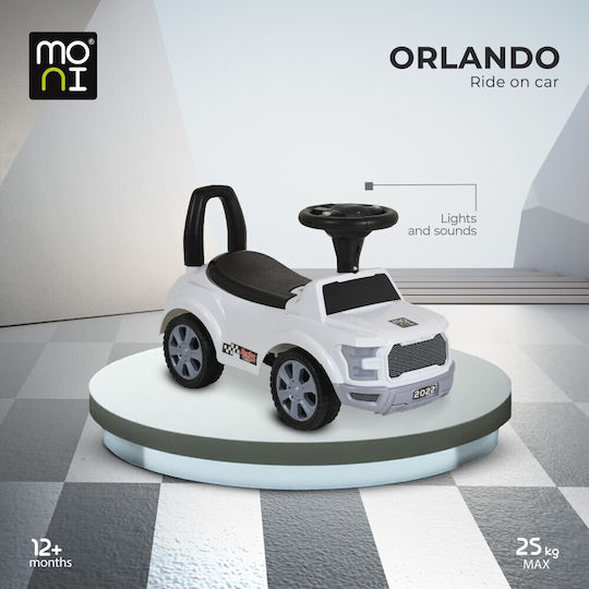 Moni Orlando Car Ride On For 12+ Months White