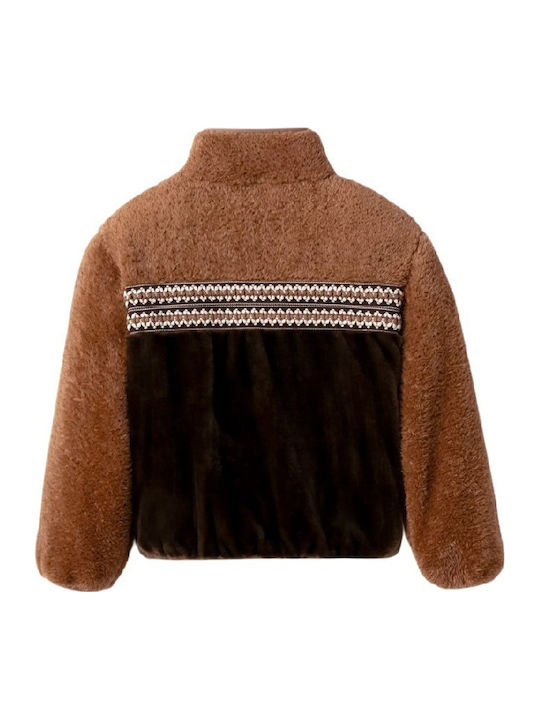 Marlene Kurz Damen Puffer Jacke für Winter Brown