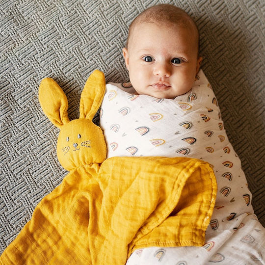 Petite & Mars Babytuch Hugo Bunny Green