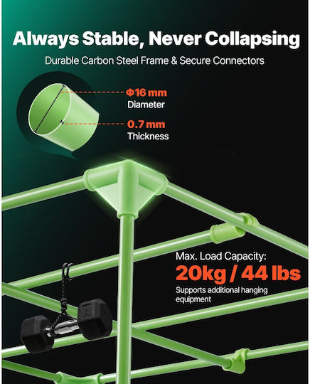 Σκηνή Εσωτερικής Καλλιέργειας Vevor 80 X 80 X 180 Cm 600d Υψηλής Ανακλαστικότητας Mylar Σκηνή Εσωτερικών Φυτών Παράθυρο Παρατήρησης Δίσκο Δαπέδου & Φερμουάρ Βαρέως Τύπου Σκηνές Καλλιέργειας Φρούτα Άνθη Λαχανικών