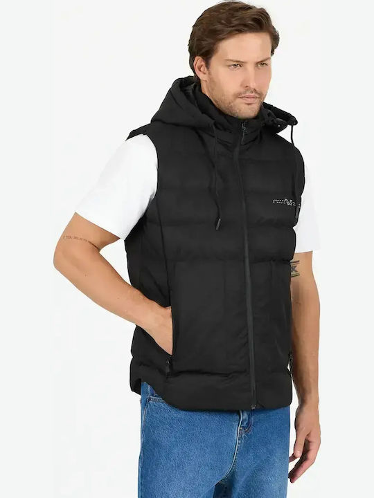 Αμάνικο Μπουφάν Puffer Μαύρο