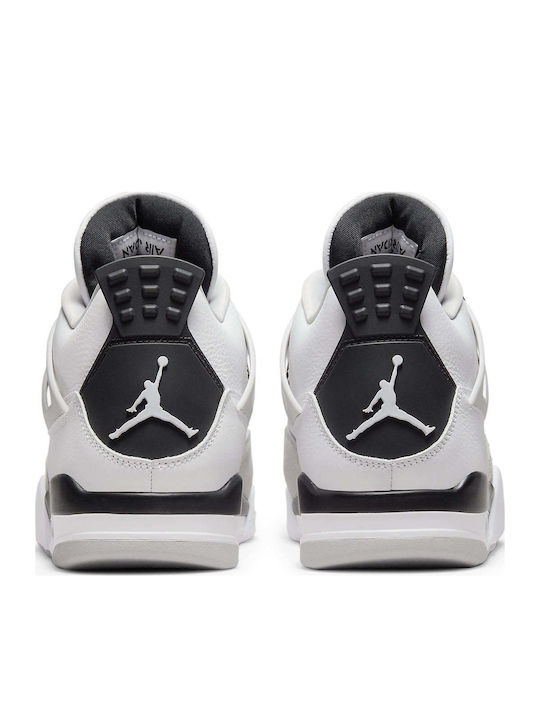Air  4 Retro Boots White / Black / Neutral Grey