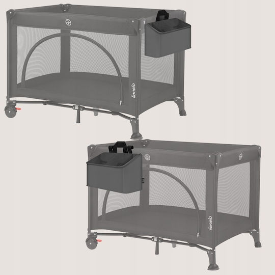 Lionelo Kinderzimmer-Aufbewahrungskörbe Kinderbett-Set Grau
