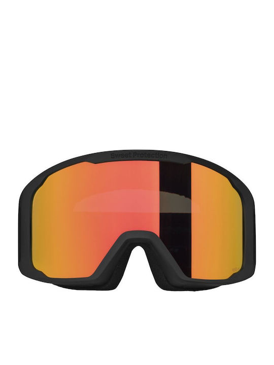 Ski & Snowboard Goggles Kids Orange with Lens in Orange Color