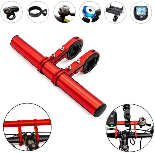 Accessories for Electric Scooter Handlebar Extension 200mm Red in Red Colour