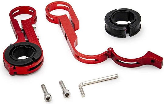 Accessories for Electric Scooter Handlebar Extension 200mm Red in Red Colour