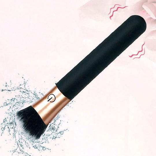 Smd Makeup Brush Stealth Vibrator G-Punkt Klitoral & Nippel Δονητής 10 Vibrationsmodi 17cm Schwarz Gold