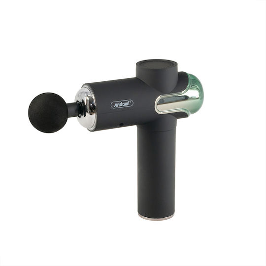 Andowl Gun Massage for the Head, the Back, the Legs & the Body with Vibration Black