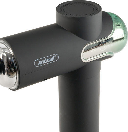 Andowl Gun Massage for the Head, the Back, the Legs & the Body with Vibration Black