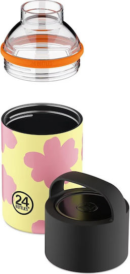 24Bottles Bottle Thermos Stainless Steel BPA Free 480ml daydreaming yellow