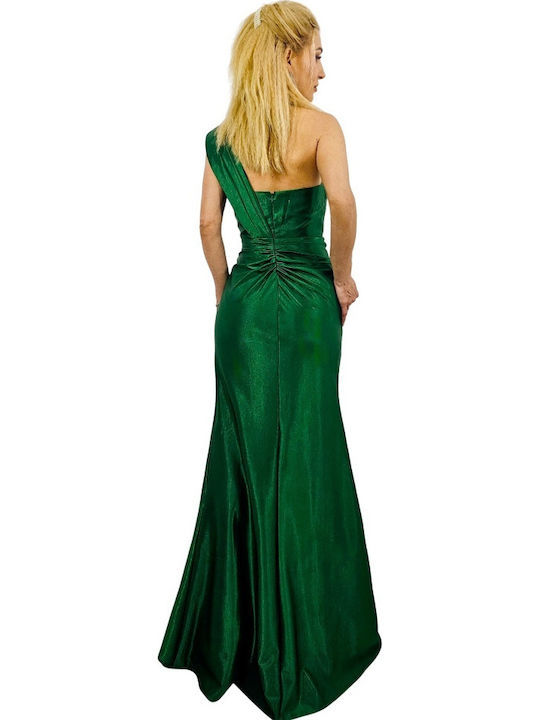 Sommer Maxi Abendkleid Offener Rücken Green