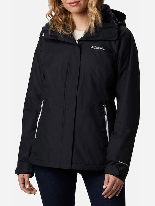 Bugaboo II Fleece Interchange 3 In 1 Women's for Hiking Short Sports Jacket for Winter with Hood Black