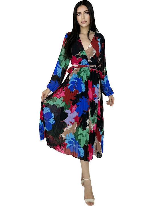 Rochie Midi Wrap-Around Burgundy Red