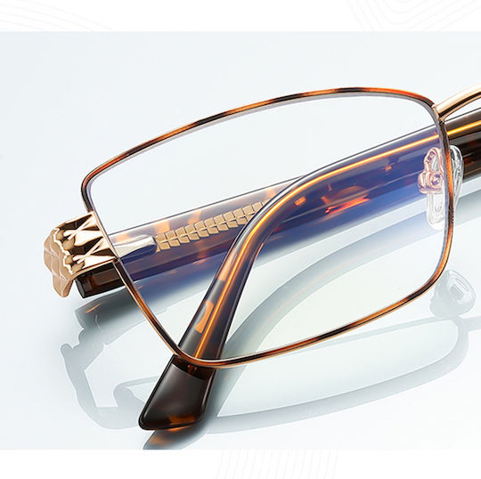 Techsuit Anti-blue Light Glasses Reflex Pc 3171 Women Rectangle Metal Frame Ac Lens Black