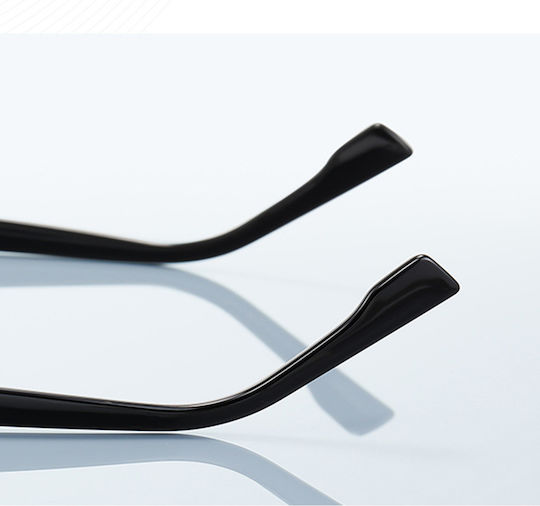 Techsuit Anti-Blue Light Glasses Reflex PC 2276 Women Cat Eye TR90 & Metal Frame AC Lens Black