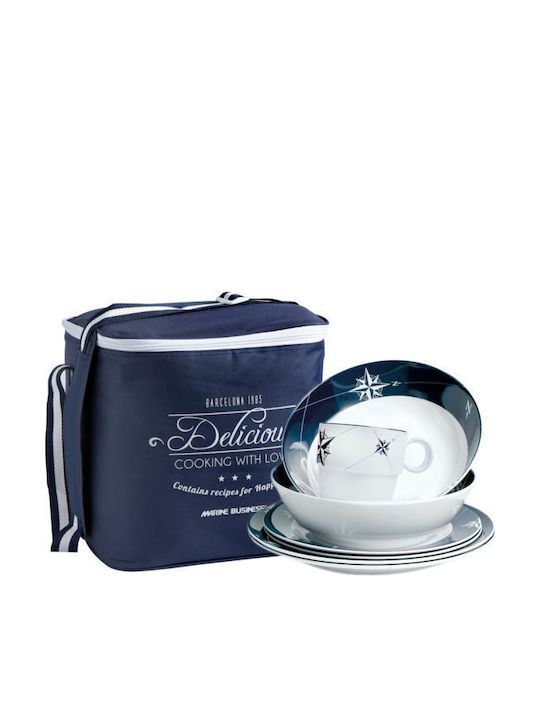 Marine Business White Porcelain Dinnerware Set 20pcs