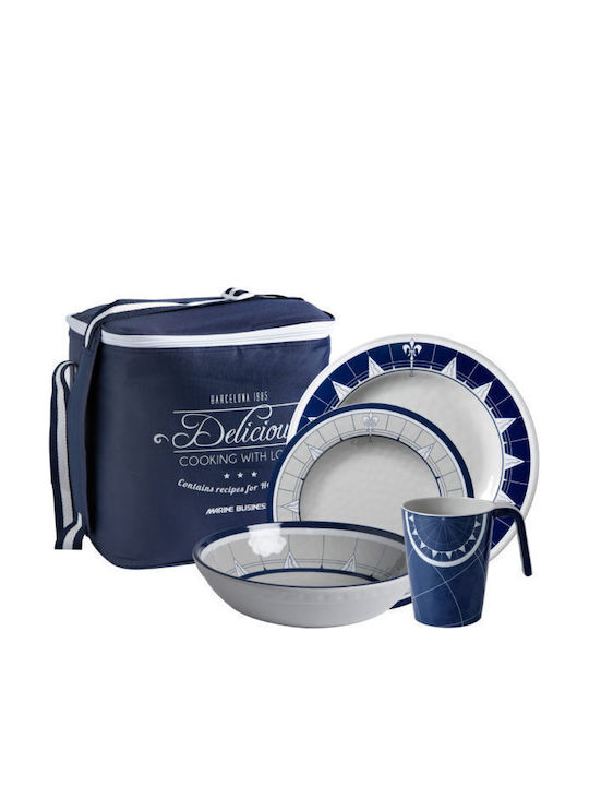 Marine Business White Porcelain Dinnerware Set 20pcs