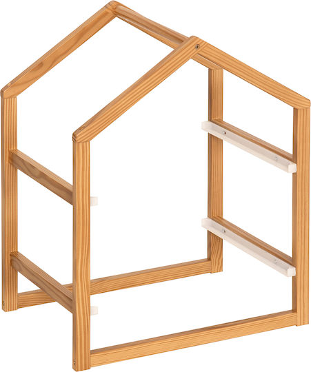 Toy Storage System made of Wood White 43x30x54.5cm 1pcs
