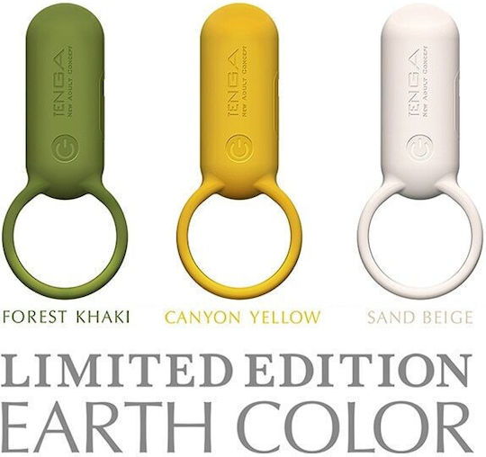 Tenga SVR Plus Smart Vibe Ring Vibrating Cock Ring Schwanz Yellow