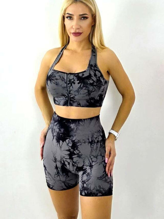 Schulung Set mit Leggings Grey-black