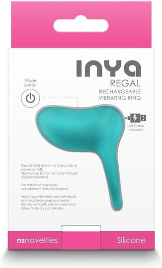 Ns Novelties Inya Regal Vibrating Cock Ring Cock Teal