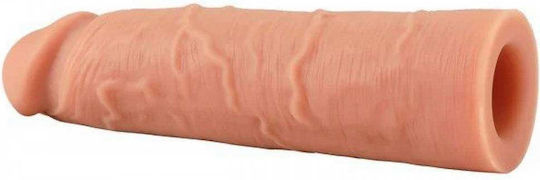 Hidden Desire Inferno Penis Sleeve Flüssigsilikon 18 Cm Beige