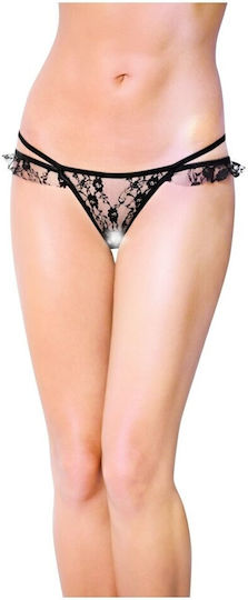 Softline 2447 Lace String Γυναικείο Sexy String Black