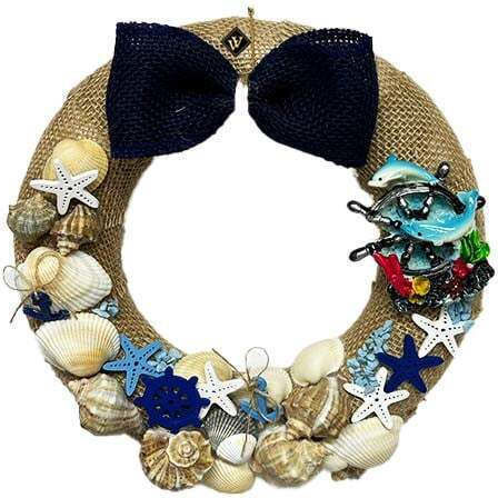 Velve Decorațiune Coroană De Flori Multicoloră Din Polirosină 23.5cm