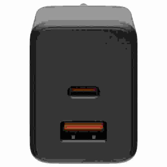 UAG Charger Without Cable GaN with USB-A Port and USB-C Port 30W Power Delivery Black/Orange (SRGE)