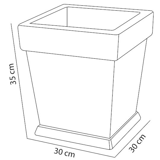 M30xL30xH35cm.