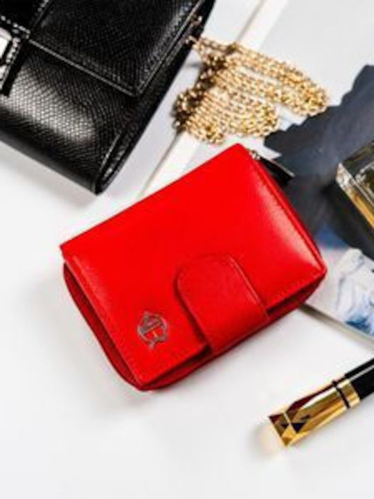 Small Leather Women's Wallet Red
