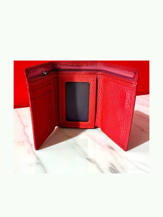 Small Leather Women's Wallet Classic Red