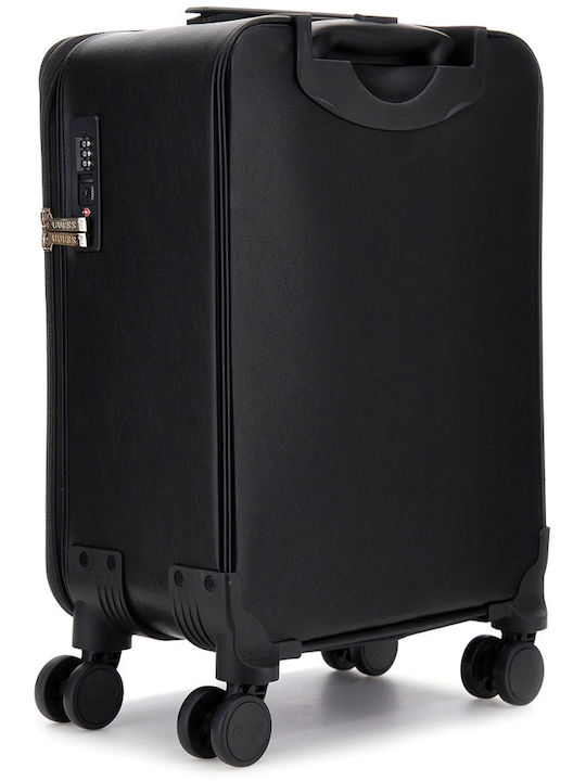 Guess Cabin Black Travel Suitcase With 4 Wheels Height 34cm
